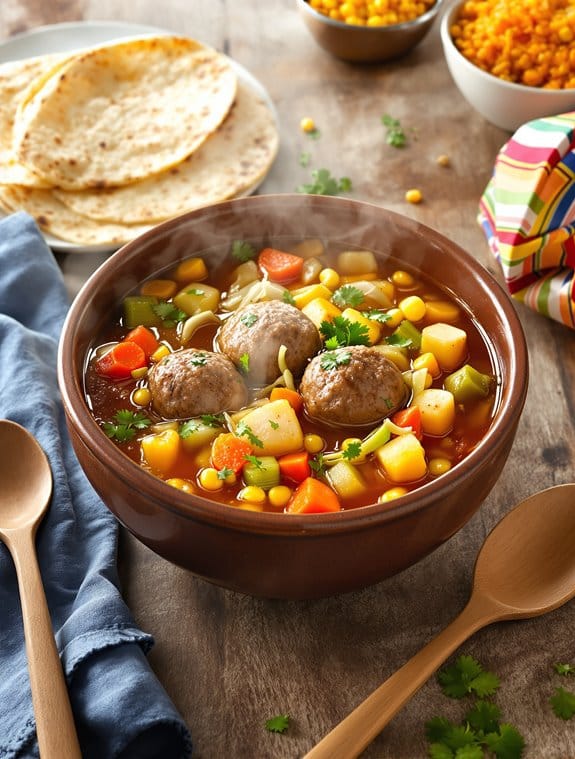 abuela s delicious meatball soup