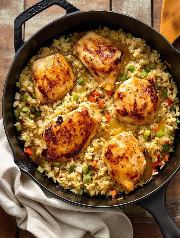 comforting chicken and rice