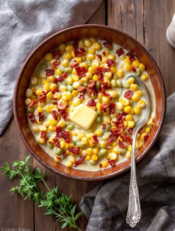 comforting creamy bacon dish