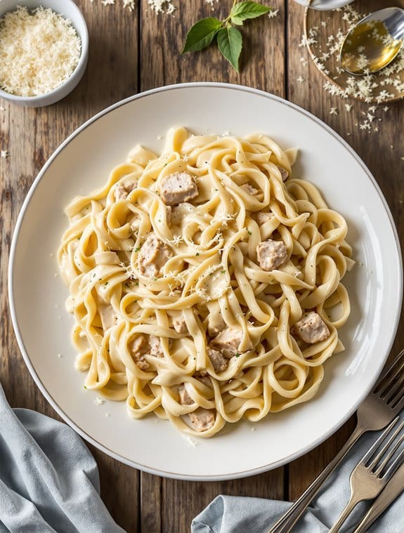 comforting creamy pasta dish