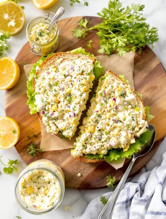 creamy dill egg salad