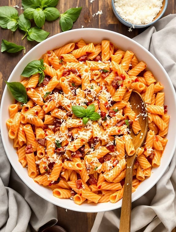 decadent creamy vodka pasta