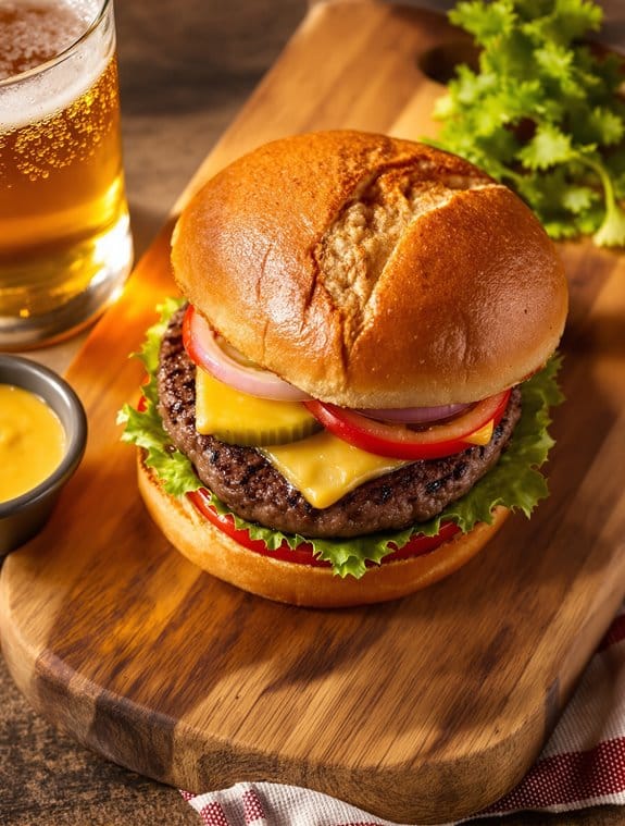 delicious black angus burger