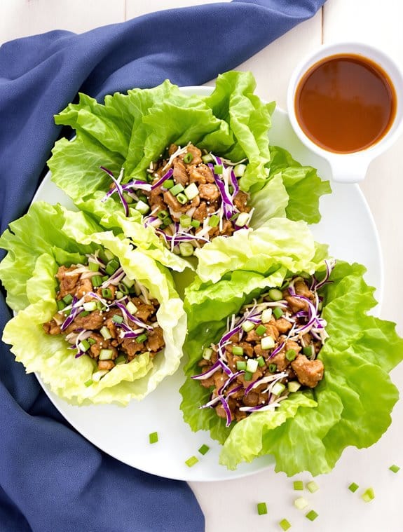 guilt free lettuce wrap recipe