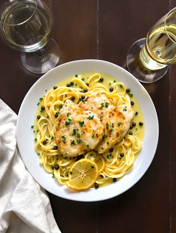 lemon flavored romantic chicken dish
