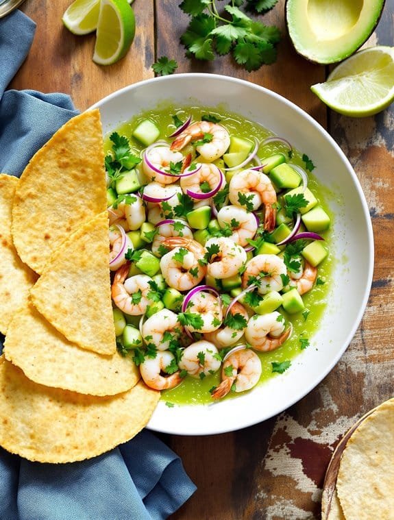 lime kissed shrimp aguachiles recipe