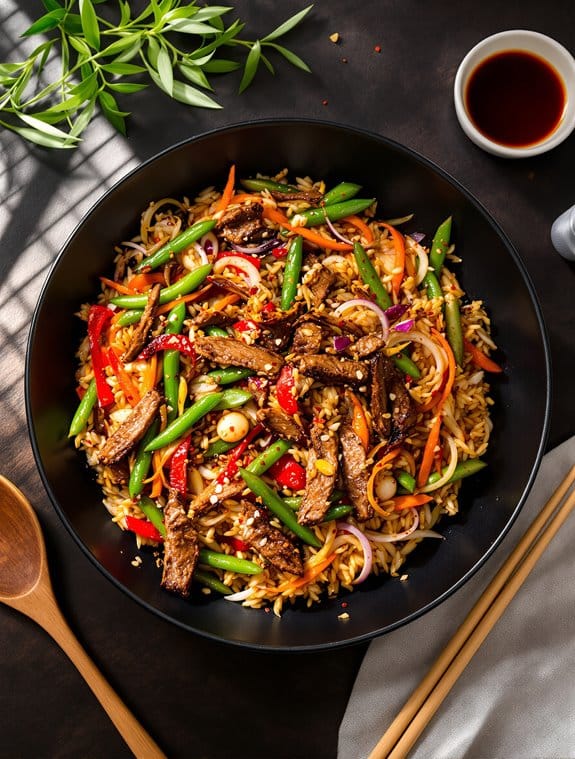 savory beef stir fry