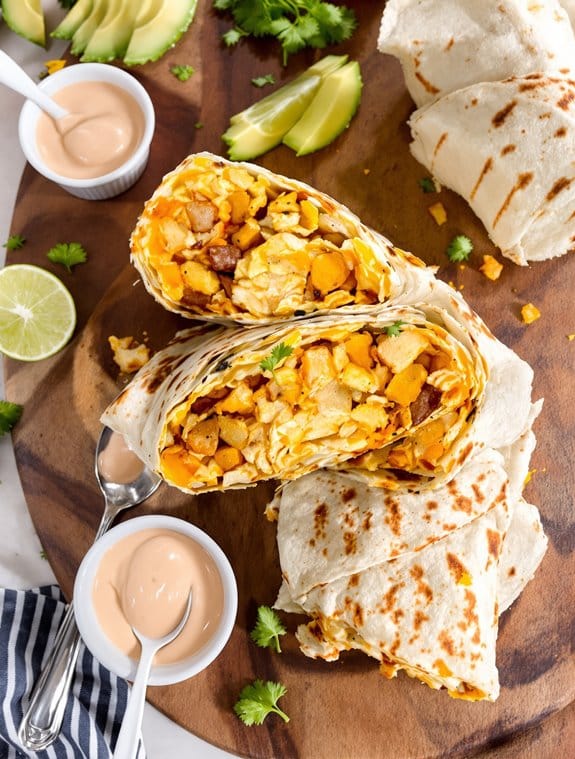 spicy breakfast burrito recipe
