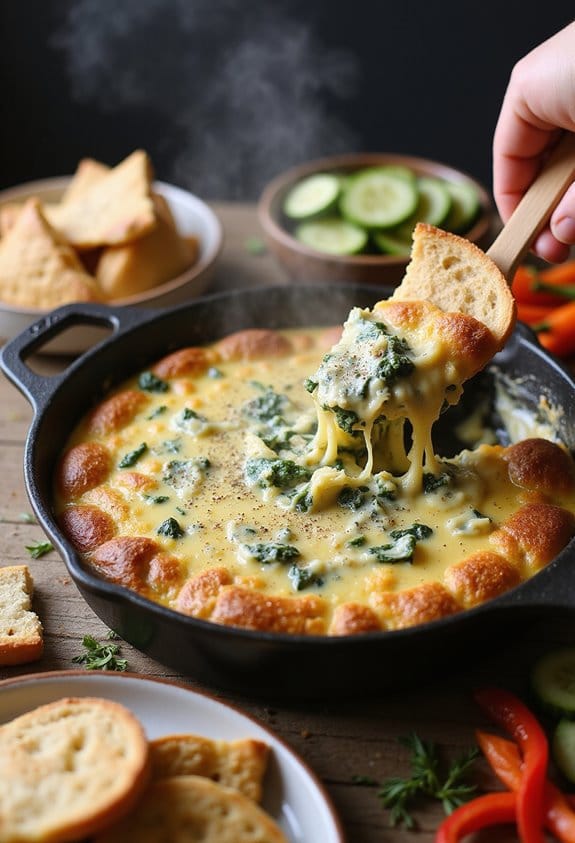creamy spinach artichoke dip