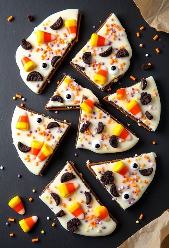 candy corn chocolate treat