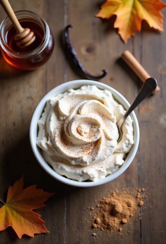 cinnamon flavored whipped cream