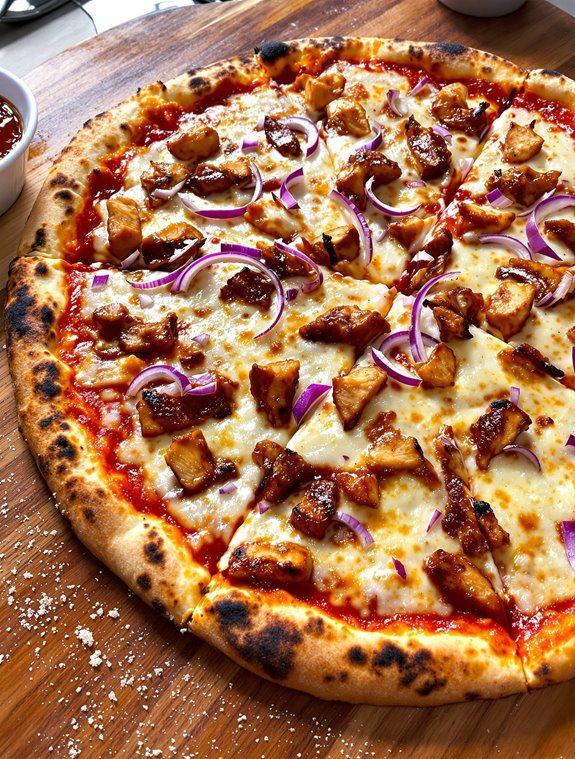 comforting bbq chicken pizza