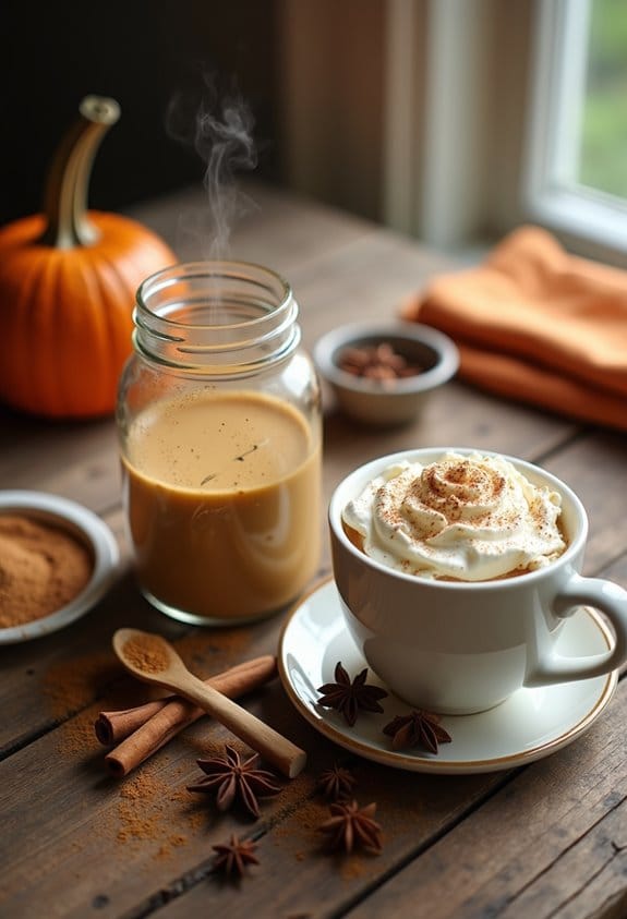 homemade pumpkin spice latte