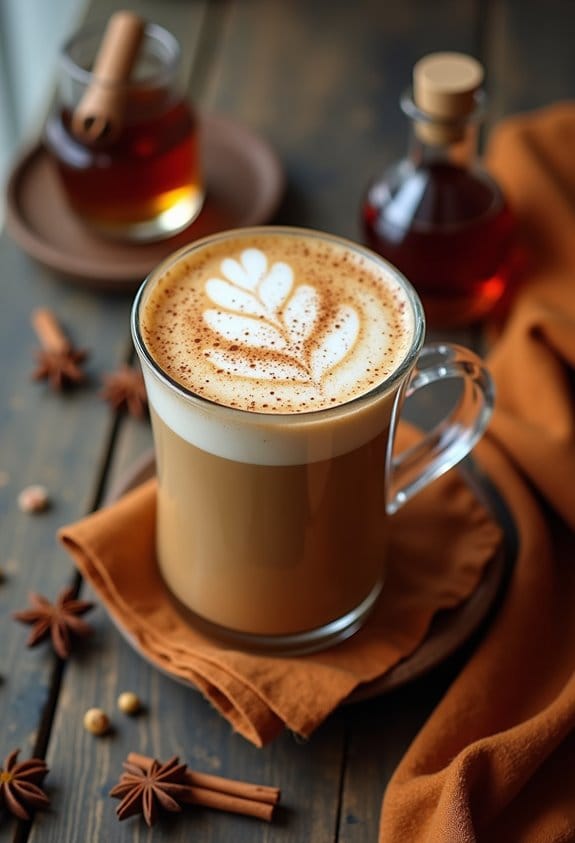 maple chai latte preparation