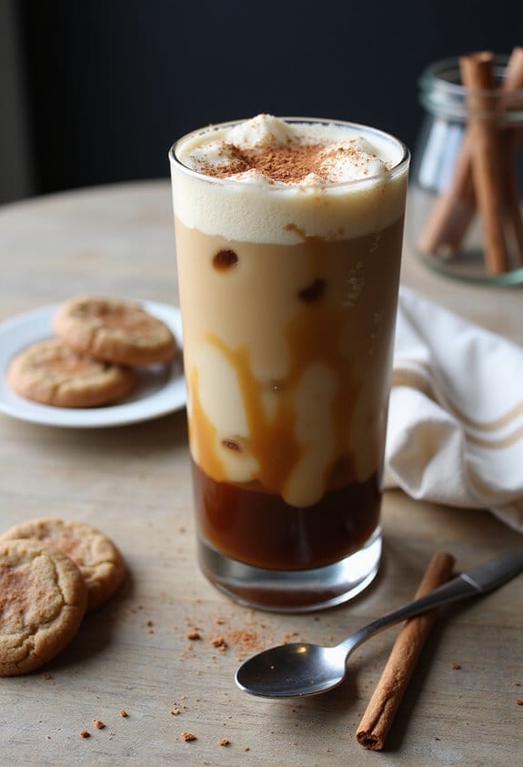 snickerdoodle flavored coffee beverage
