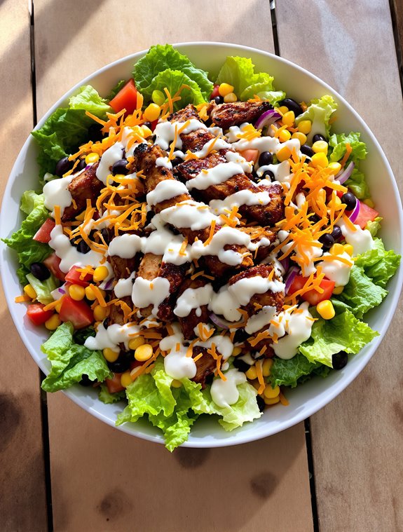 summer bbq chicken salad