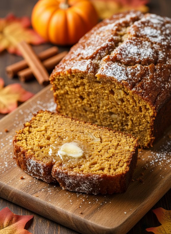 cozy pumpkin banana bread