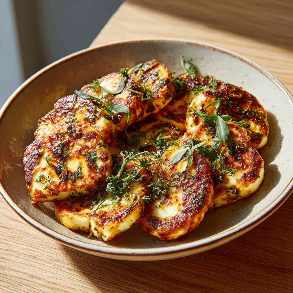 3 Ingredient Pan Fried Halloumi variations