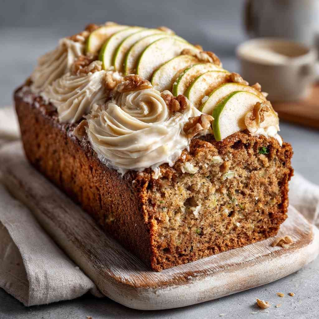 Apple Zucchini Bread with Brown Sugar Frosting variations