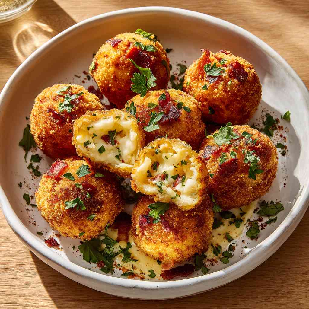 Bacon and Cheese Croquettes variations