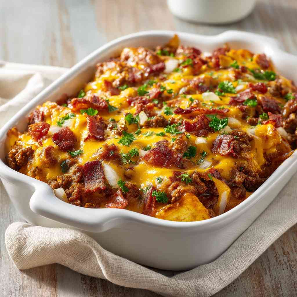 Bacon Cheeseburger Casserole variations