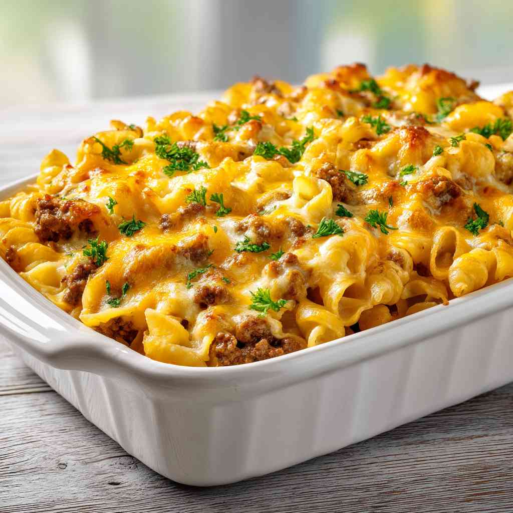 Cheesy Beef & Macaroni Casserole variations