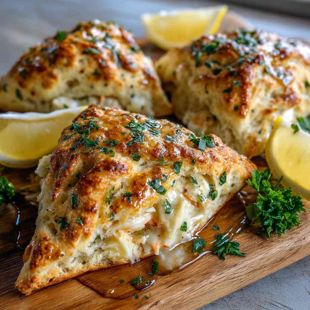 Crab Stuffed Cheddar Bay Biscuits with Lemon Butter variations
