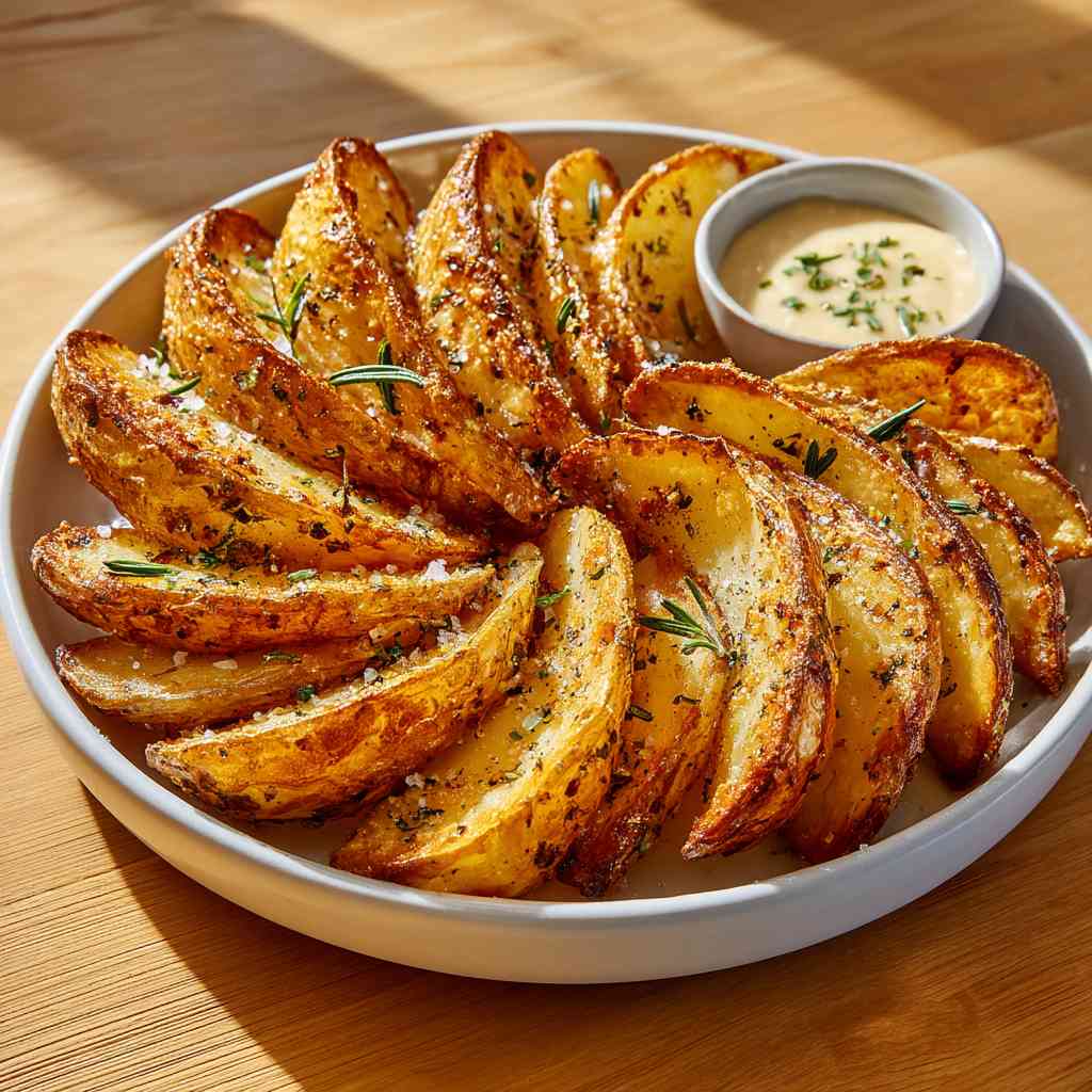 Crispy Baked Potato Wedges variations