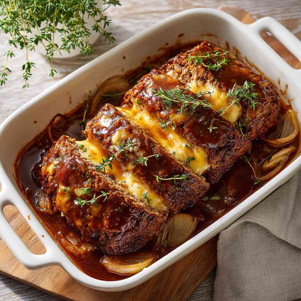 Crockpot French Onion Meatloaf variations