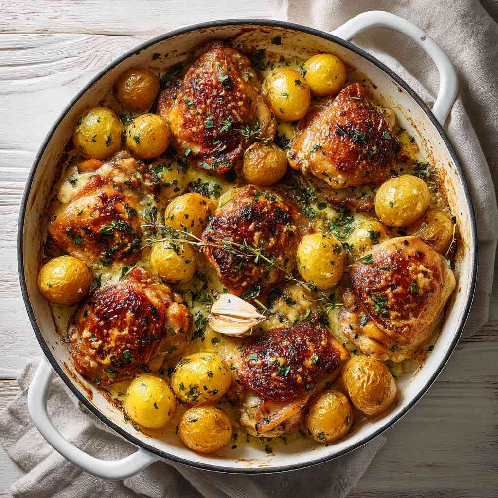 Garlic Parmesan Chicken and Potatoes variations