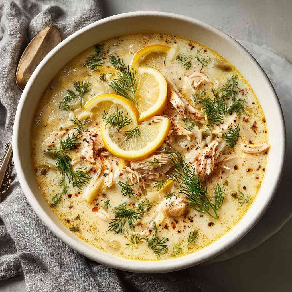 Creamy Avgolemono Soup Recipe That Comforts Avgolemono Soup