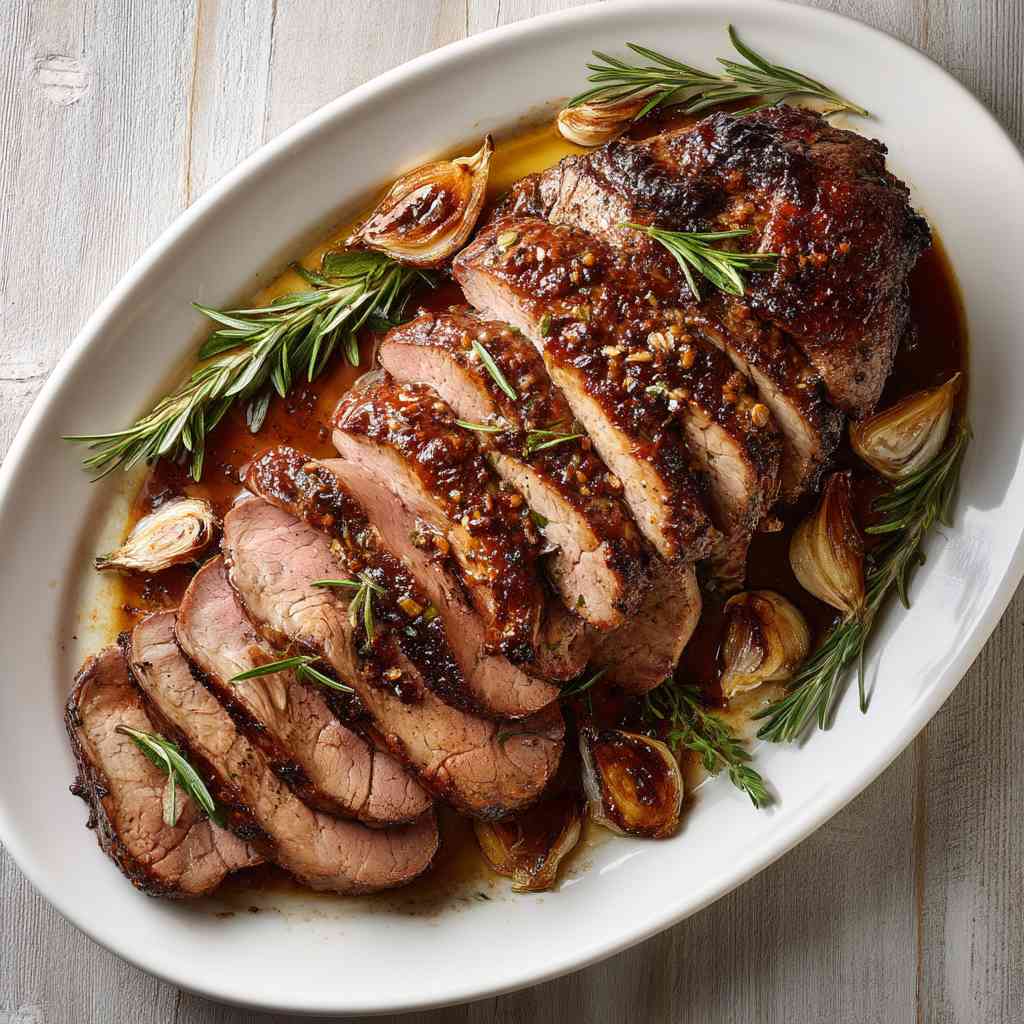 Herb-Crusted Boneless Lamb Leg Recipe for Special Occasions step image 1