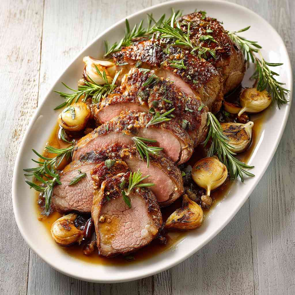 Herb-Crusted Boneless Lamb Leg Recipe for Special Occasions step image 2