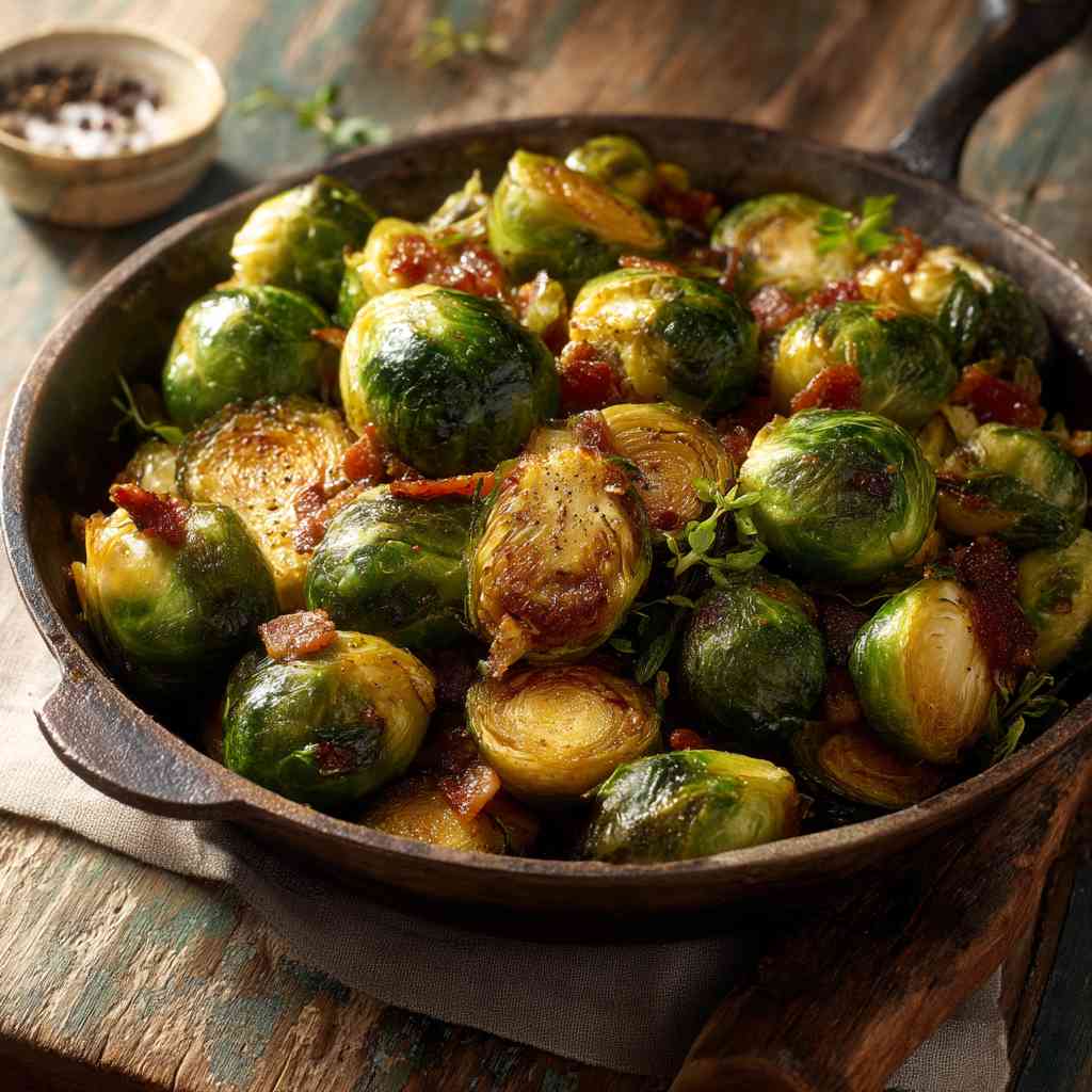Crispy Bacon Brussels Sprouts Recipe Worth Craving Bacon Brussels Sprouts