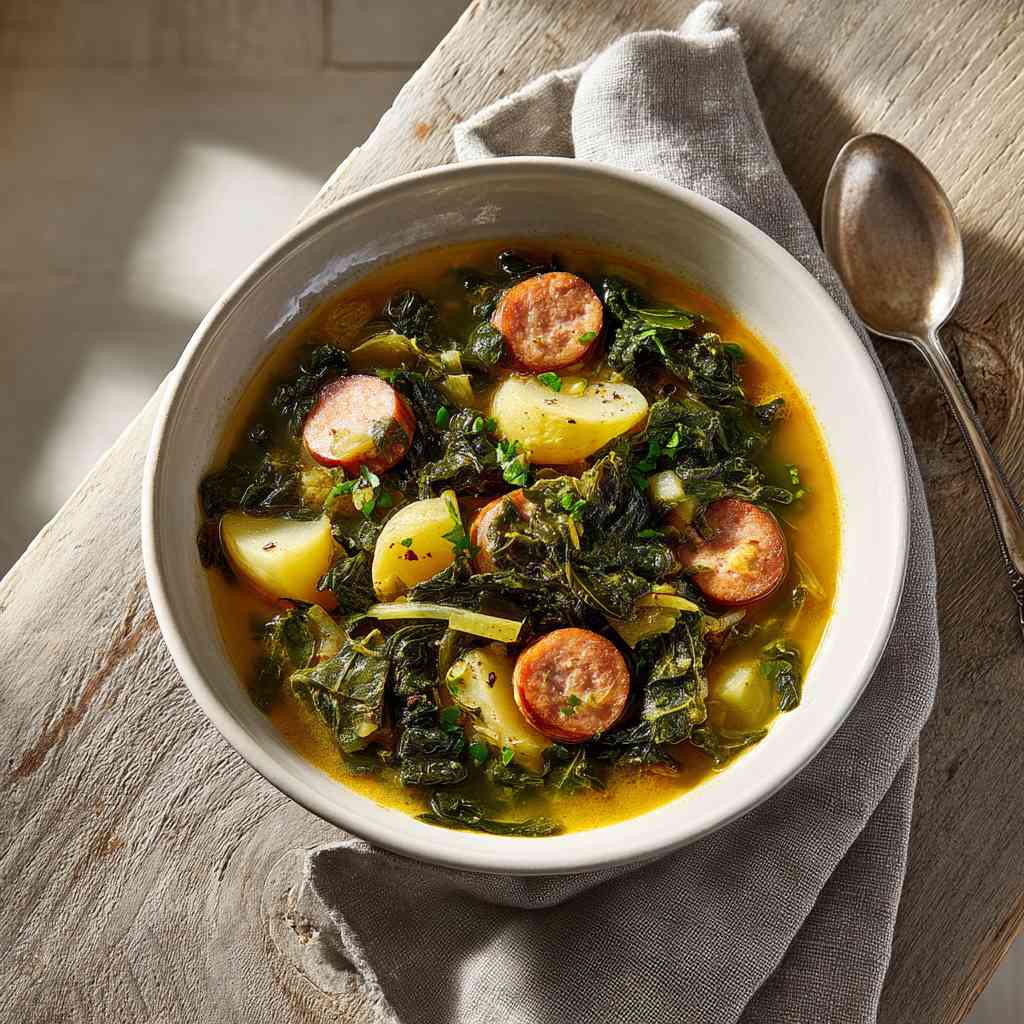 Rustic Caldo Verde Recipe: Portuguese Soul Food Caldo Verde