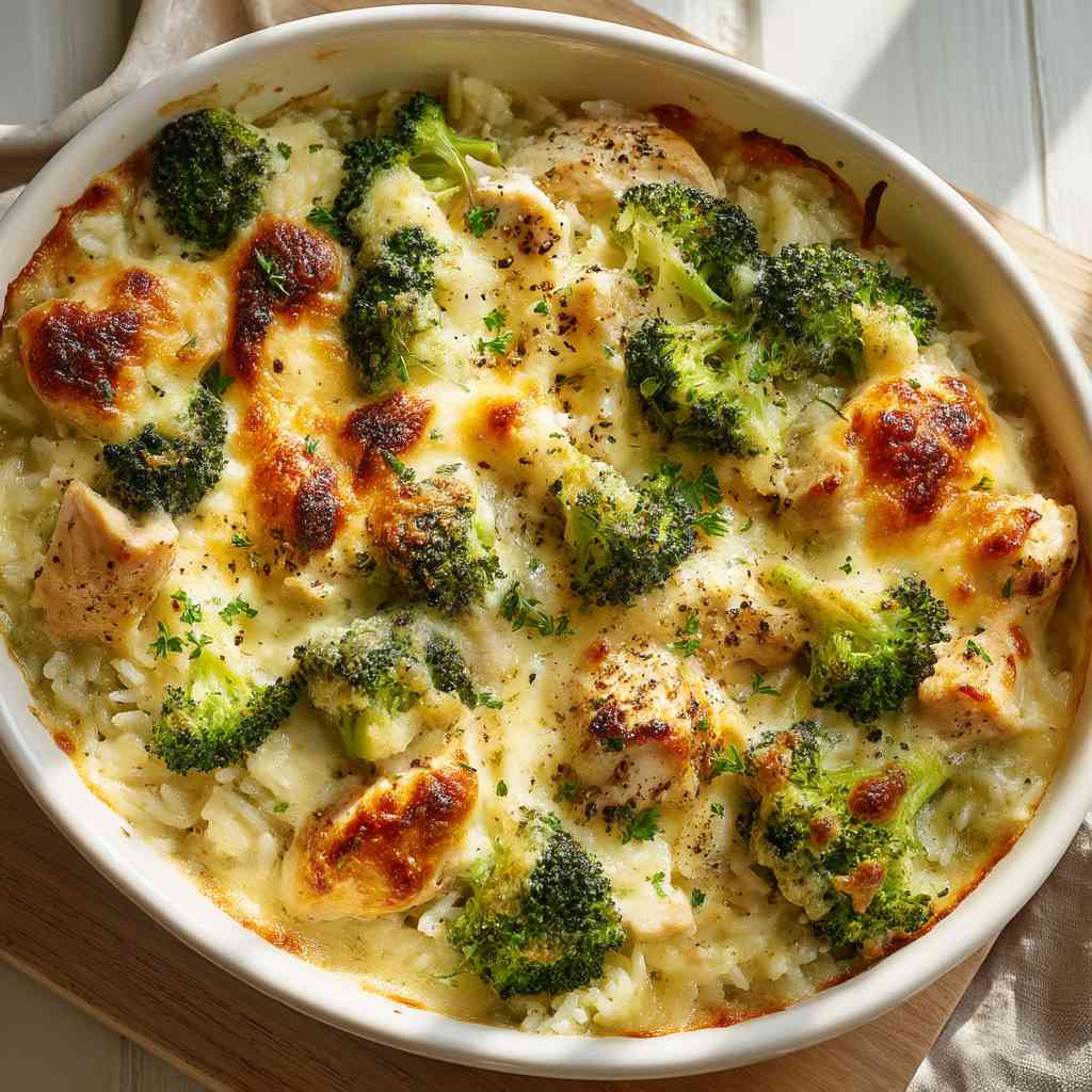 Cheesy Broccoli Chicken and Rice Casserole step image 1