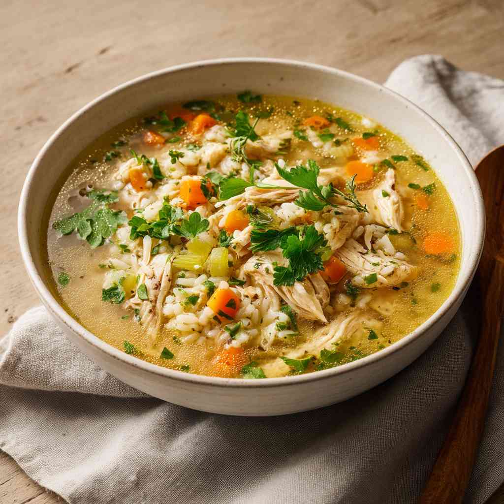 Comforting Chicken and Rice Soup Recipe Chicken and Rice Soup