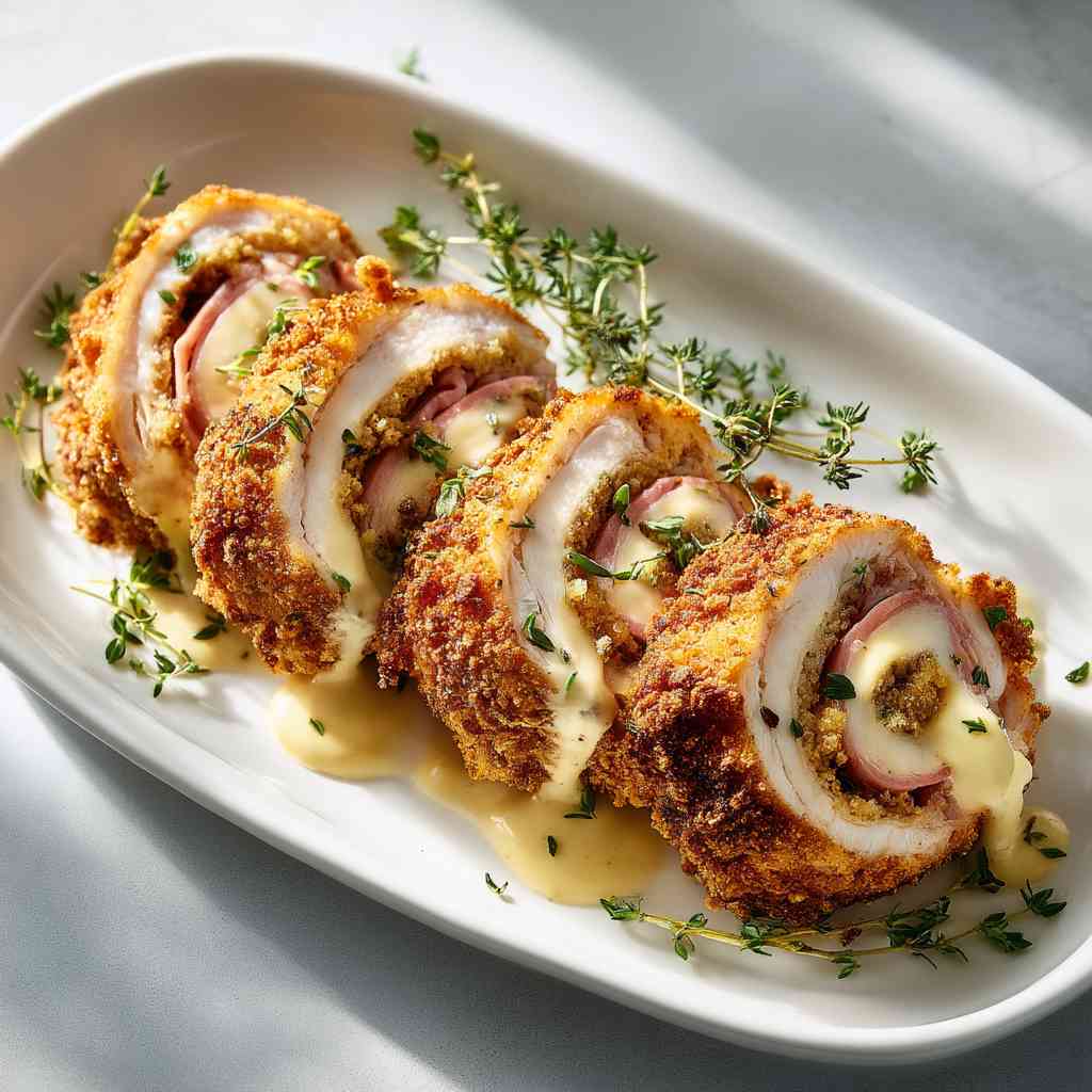 French Chicken Cordon Bleu Recipe Perfection step image 1
