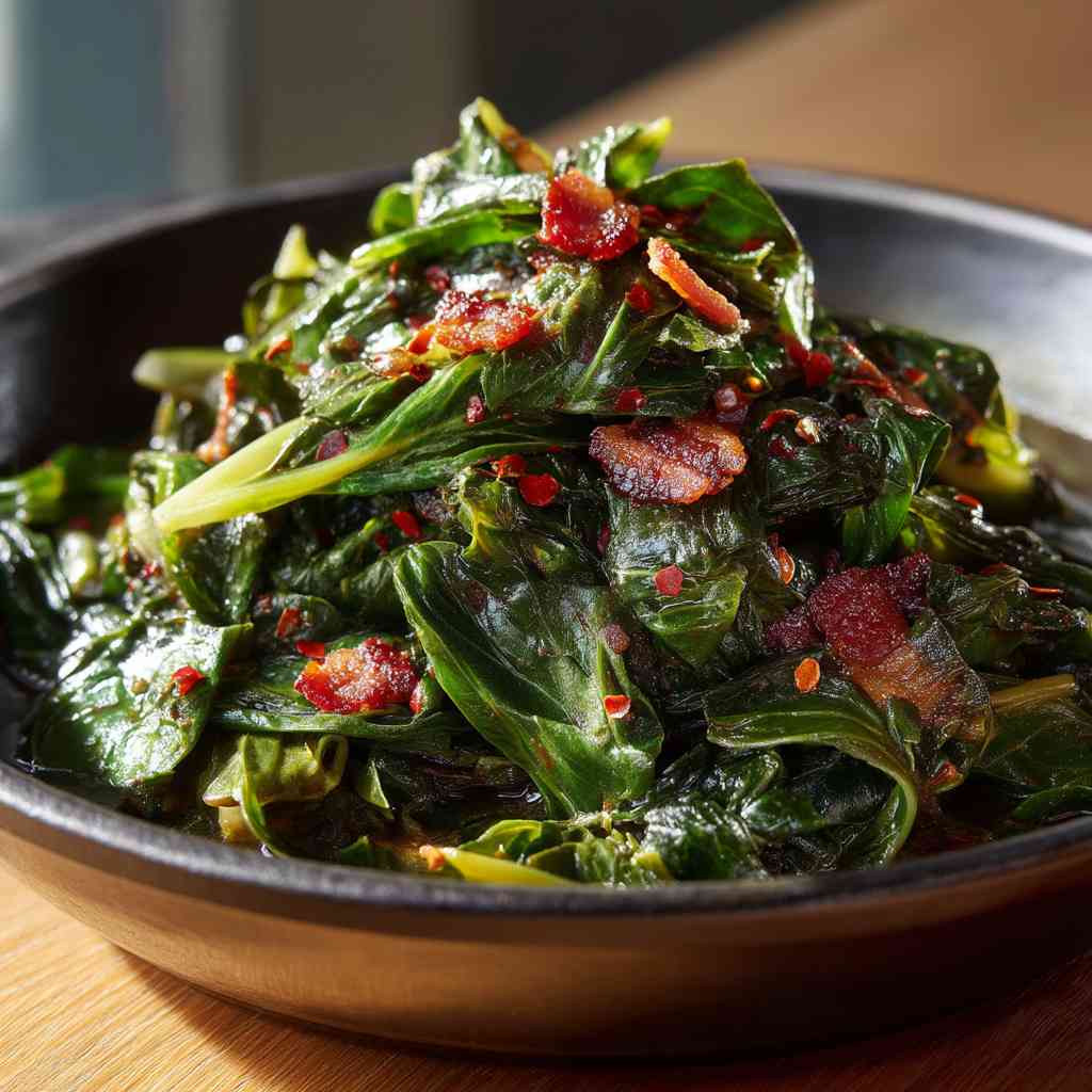 Soul-Warming Collard Greens Recipe With Bacon Collard Greens with Bacon