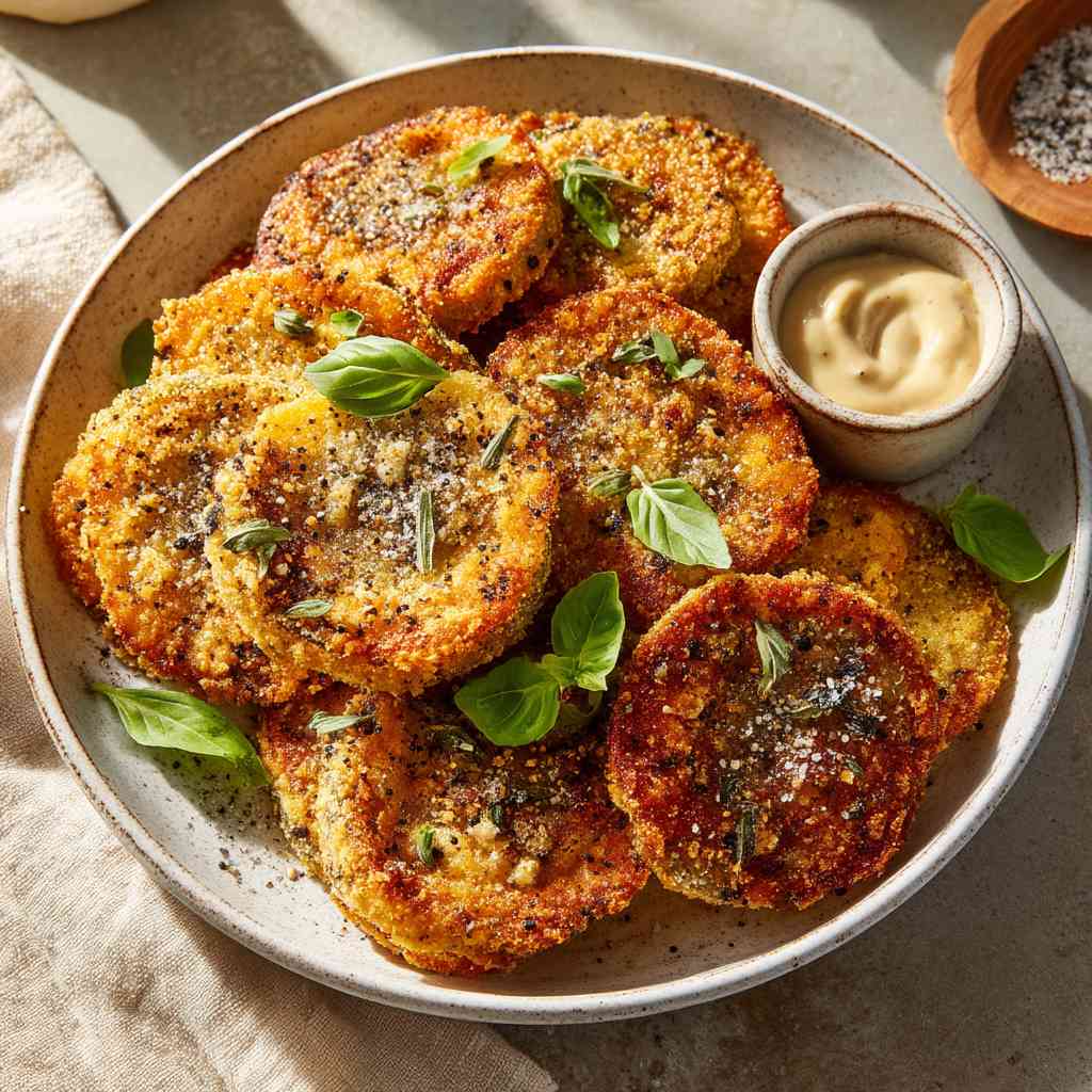 Crispy Fried Green Tomatoes Recipe With Southern Charm Fried Green Tomatoes