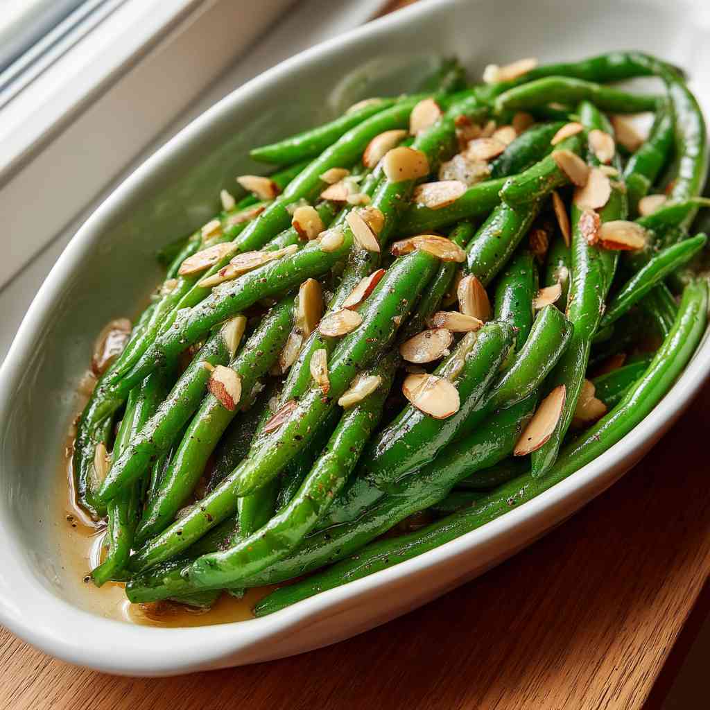 Buttery Green Bean Almondine Recipe Worth Savoring Green Bean Almondine