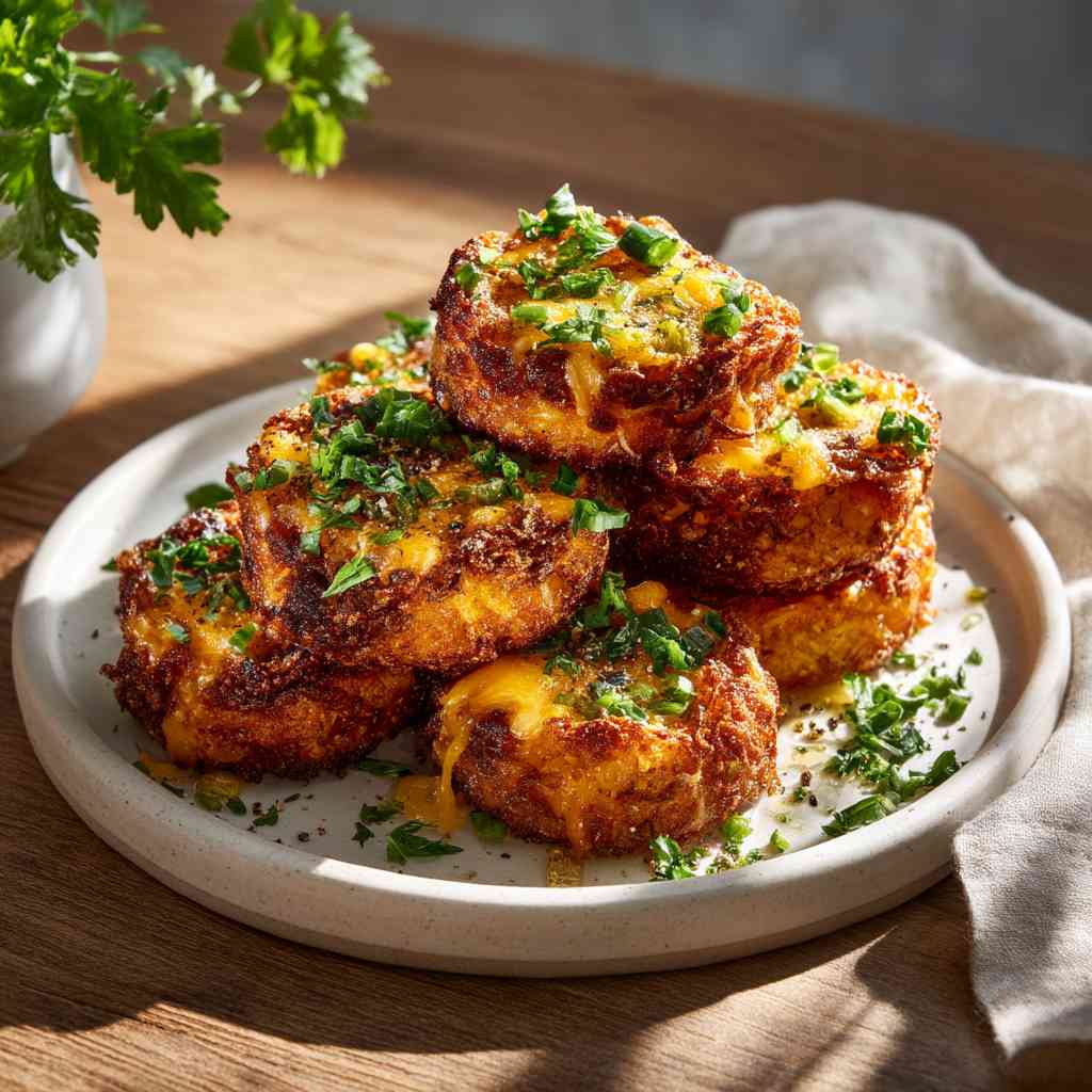 Green Chile Cheese Potato Cakes step image 1