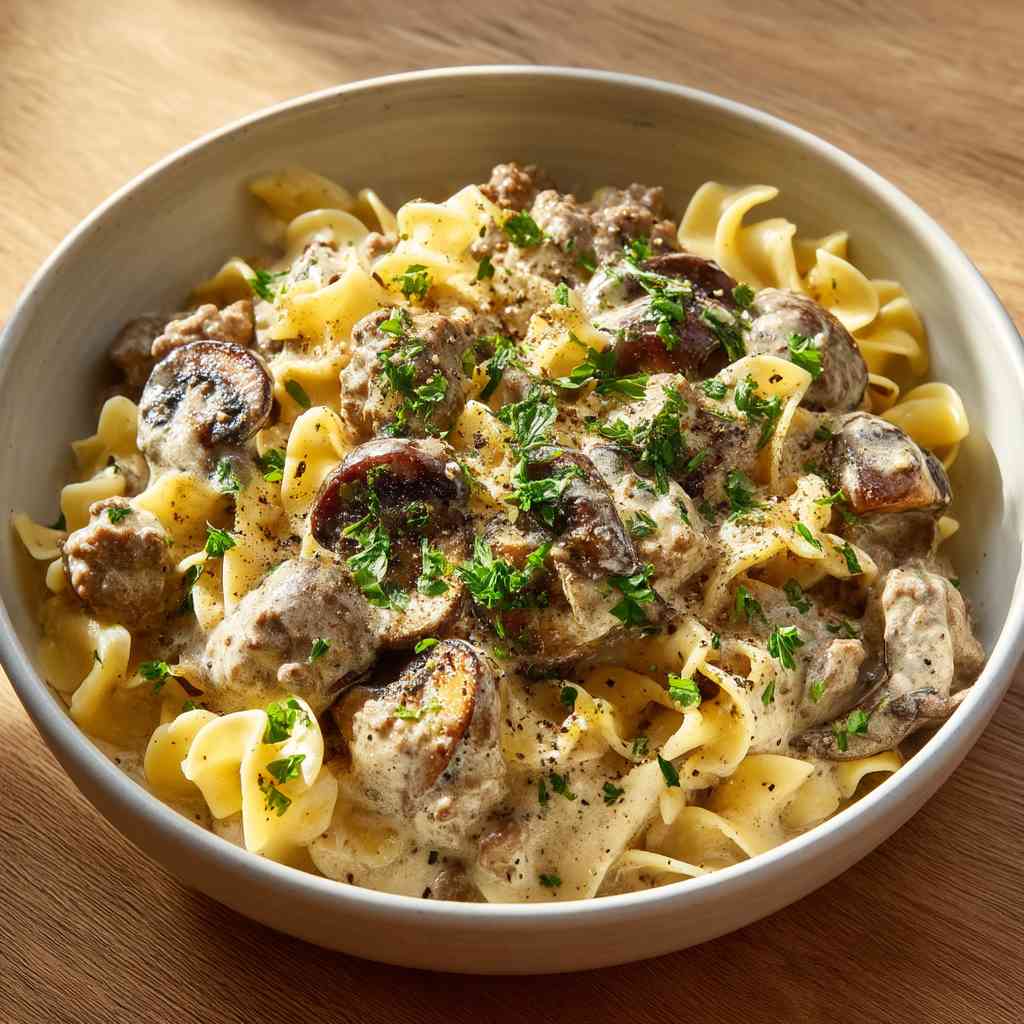Comfort Ground Beef Stroganoff Recipe Beef Stroganoff