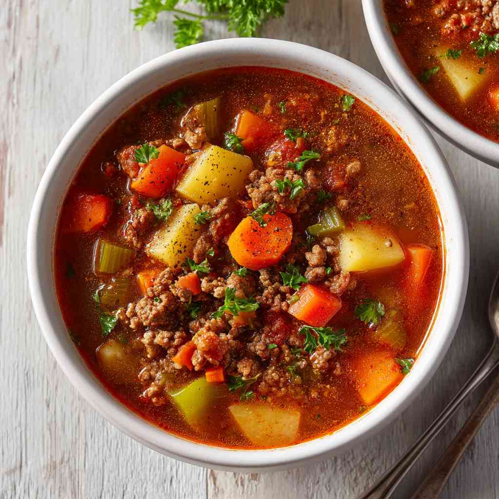 Cozy Hamburger Soup