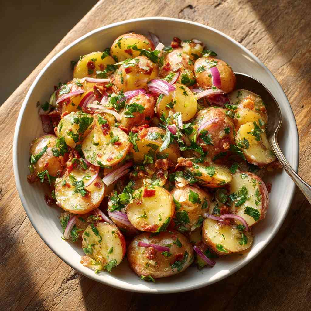 Warm German Potato Salad Recipe That Conquers Hearts Warm German Potato Salad
