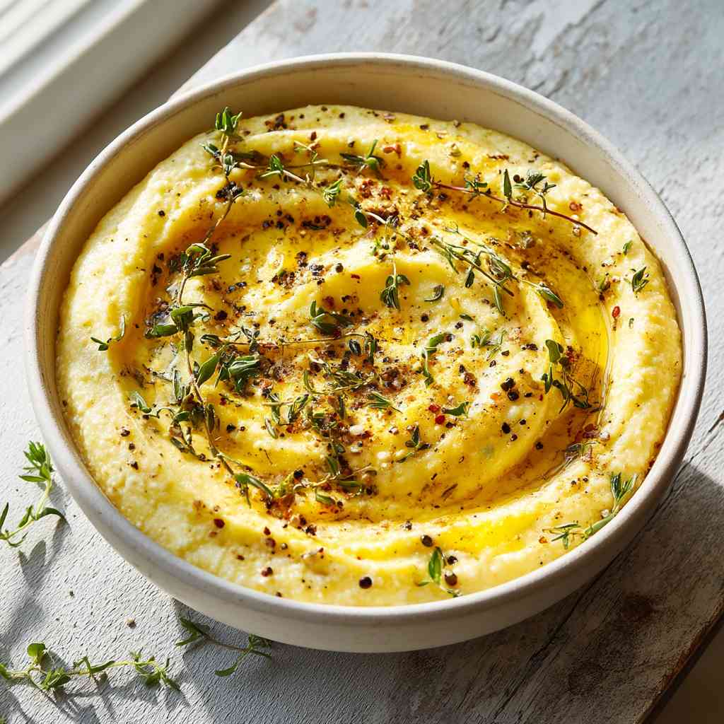 Creamy Garlic Polenta Recipe for Comfort Garlic Polenta