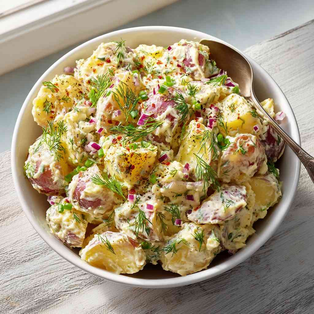 Warm German-Style Potato Salad Recipe Warm German Potato Salad