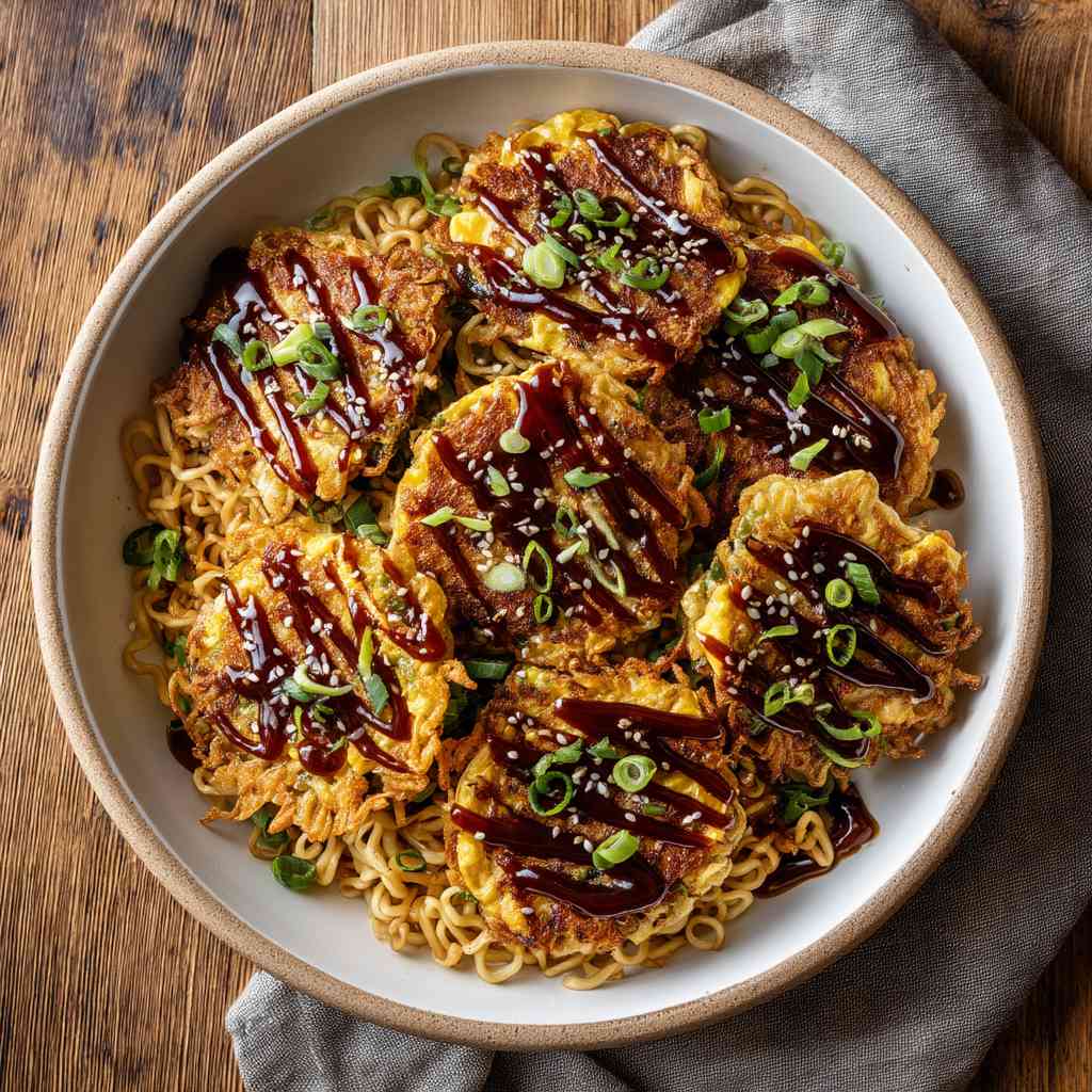 Crispy Ramen Egg Foo Young Recipe Ramen Egg Foo Young