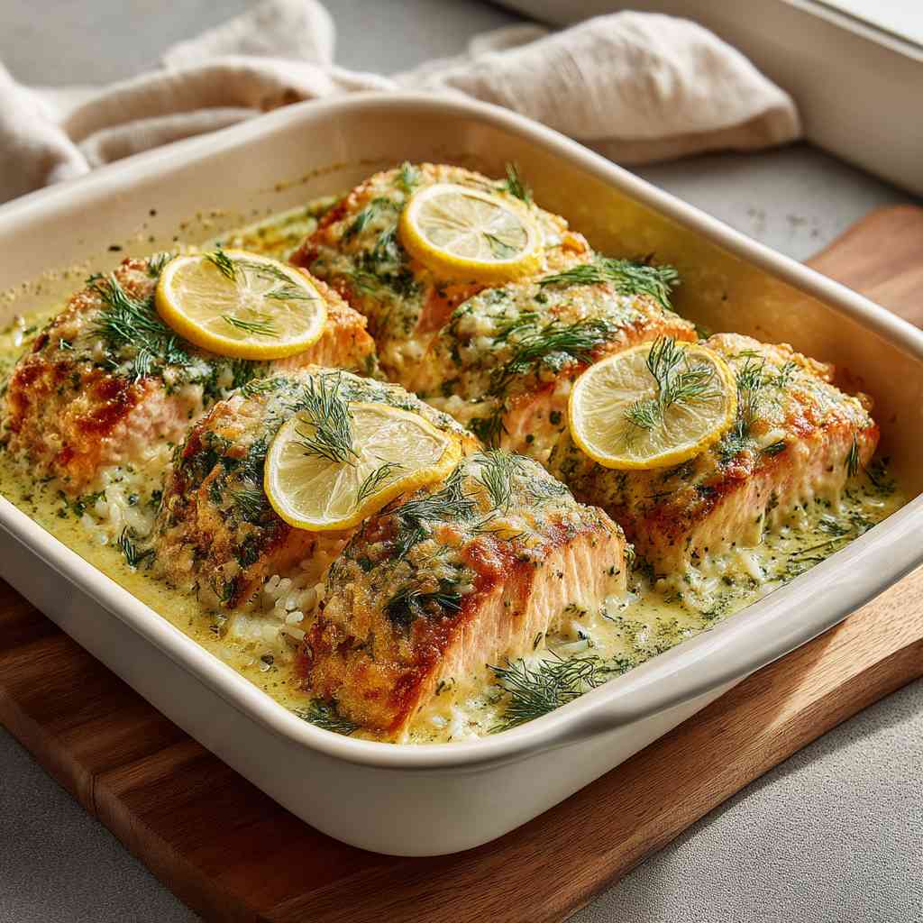 Comfort Salmon Rice Casserole Recipe Salmon Rice Casserole