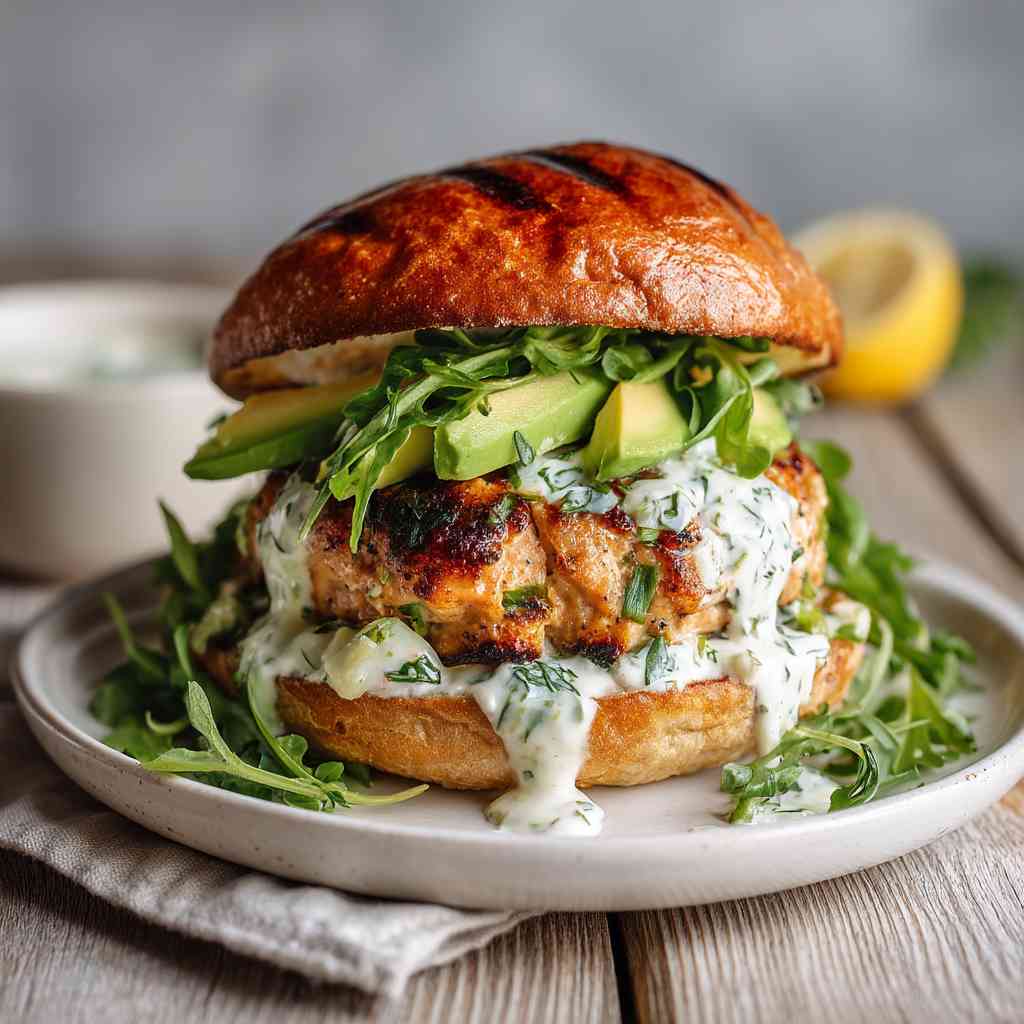 Ginger-Soy Salmon Burger Recipe With Asian Flair Ginger Soy Salmon Burger
